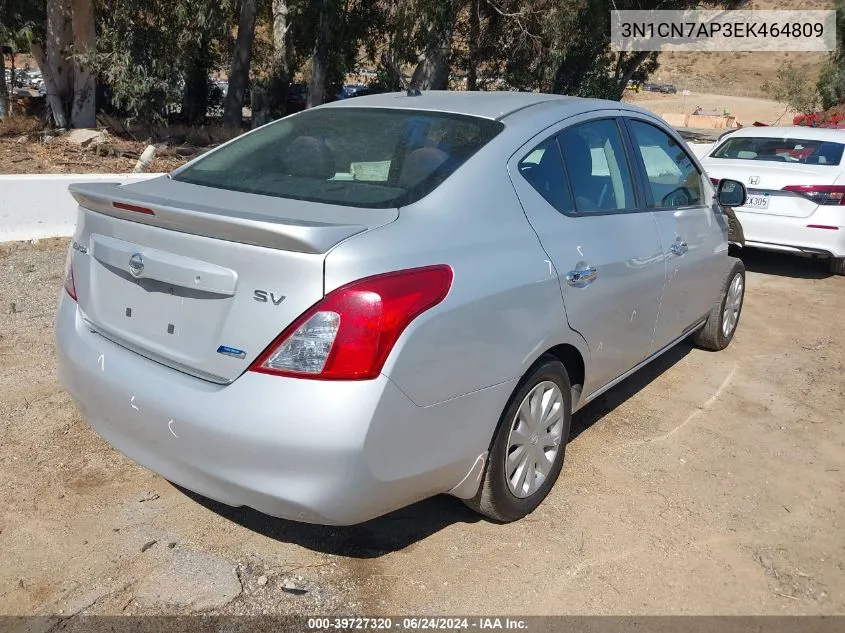 2014 Nissan Versa 1.6 Sv VIN: 3N1CN7AP3EK464809 Lot: 39727320