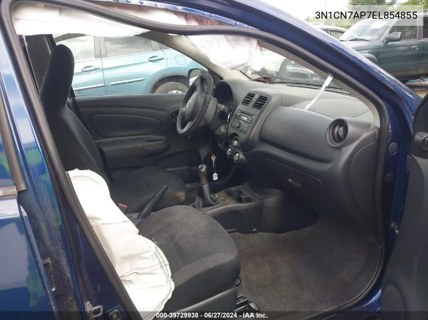 3N1CN7AP7EL854855 2014 Nissan Versa 1.6 S