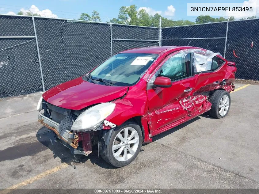 3N1CN7AP9EL853495 2014 Nissan Versa 1.6 Sl