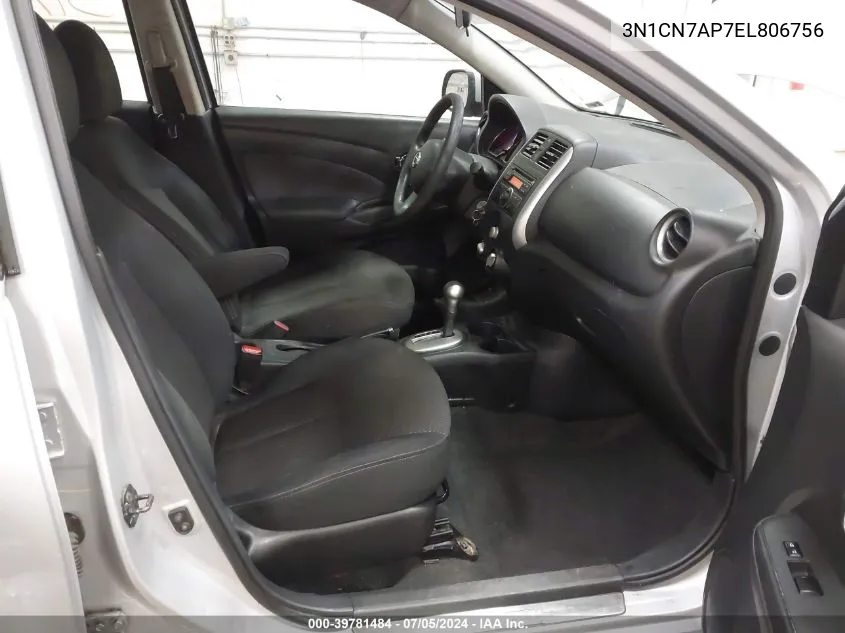 3N1CN7AP7EL806756 2014 Nissan Versa 1.6 Sv