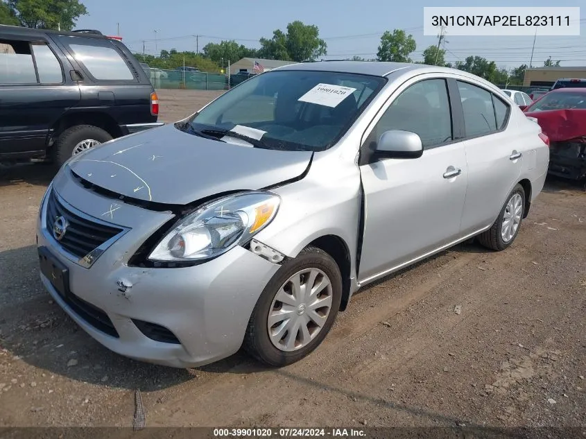 2014 Nissan Versa S/S Plus/Sv/Sl VIN: 3N1CN7AP2EL823111 Lot: 39901020