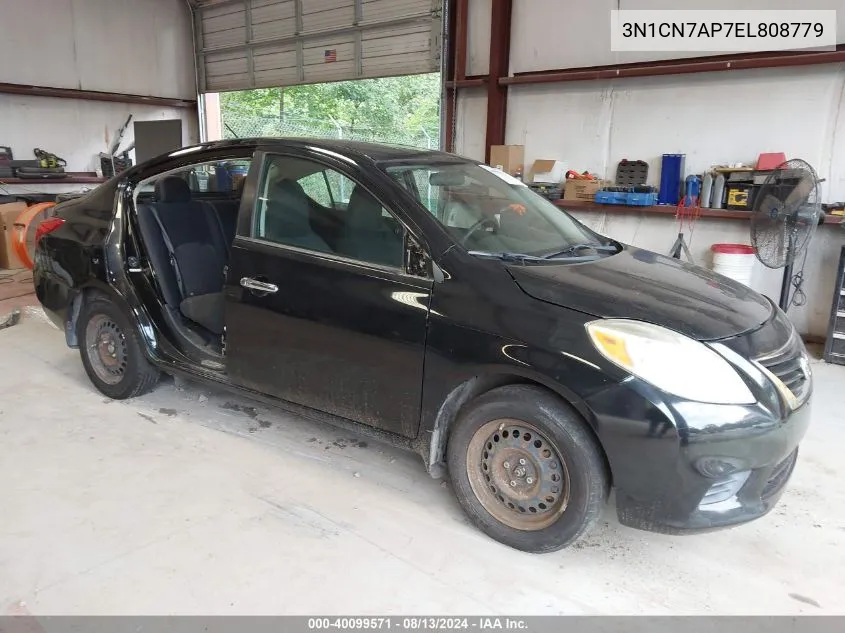 2014 Nissan Versa 1.6 Sv VIN: 3N1CN7AP7EL808779 Lot: 40099571