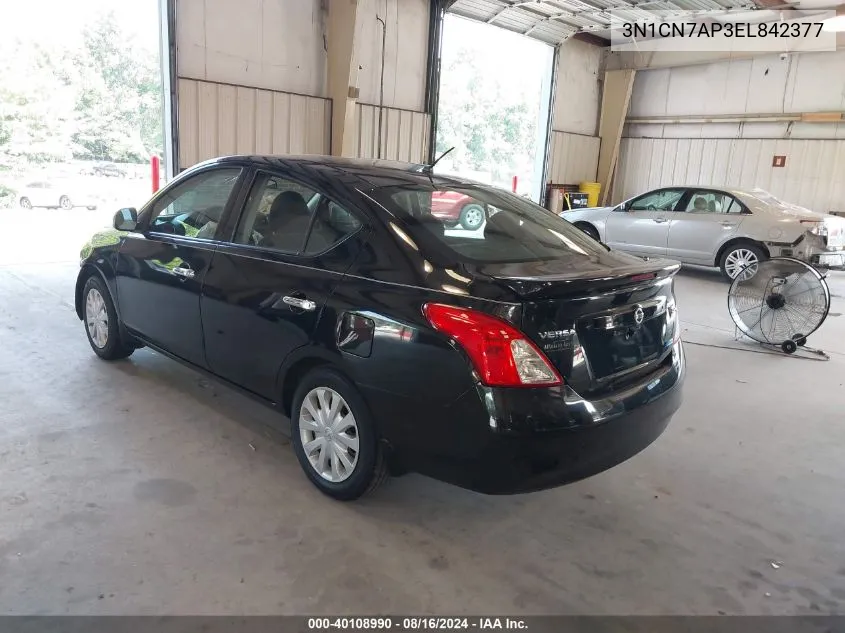 2014 Nissan Versa 1.6 Sv VIN: 3N1CN7AP3EL842377 Lot: 40108990