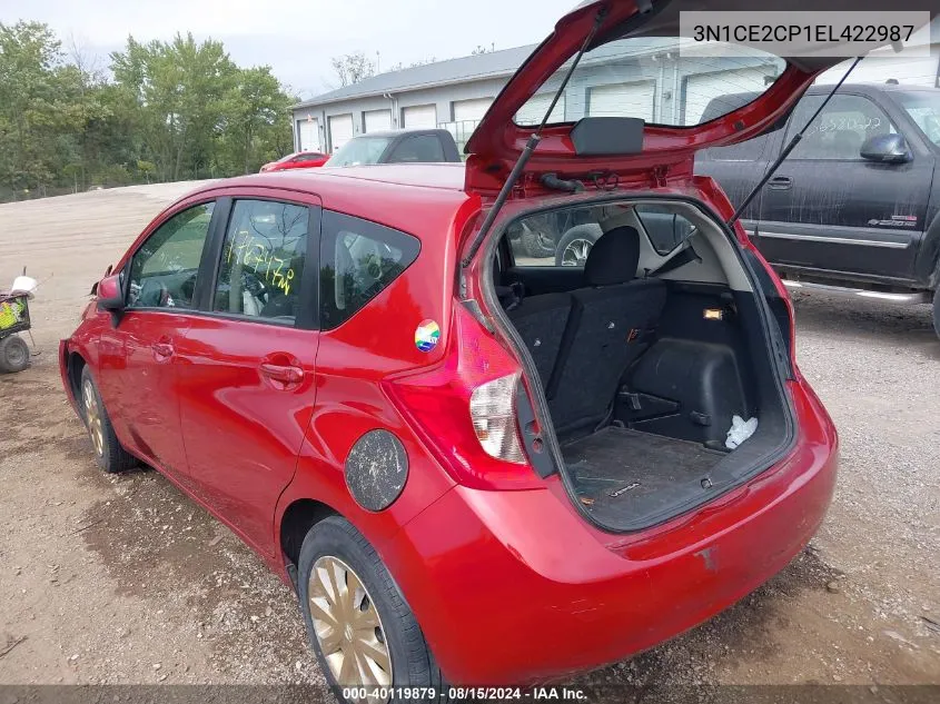 3N1CE2CP1EL422987 2014 Nissan Versa Note S (Sr)