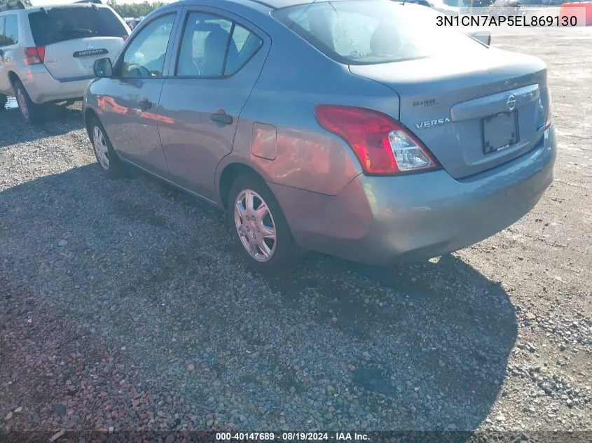 3N1CN7AP5EL869130 2014 Nissan Versa 1.6 S