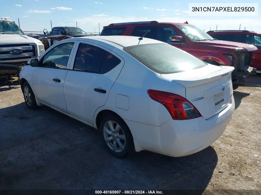 3N1CN7APXEL829500 2014 Nissan Versa S/S Plus/Sv/Sl