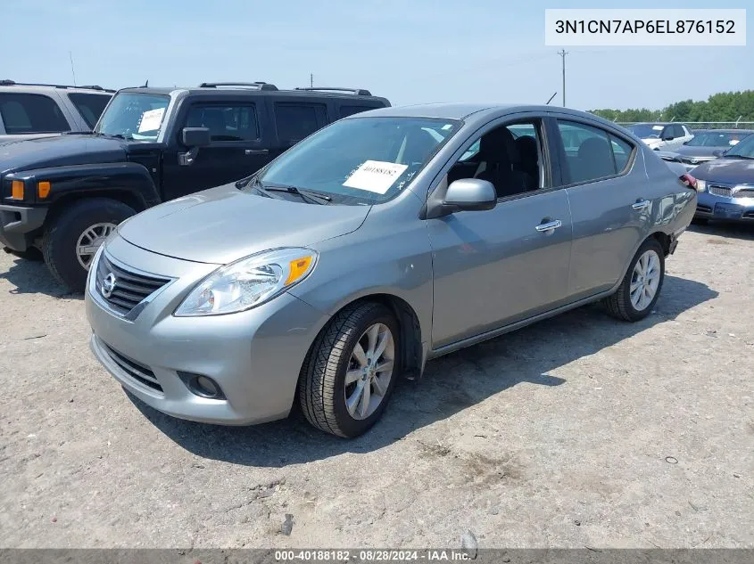 3N1CN7AP6EL876152 2014 Nissan Versa 1.6 Sl