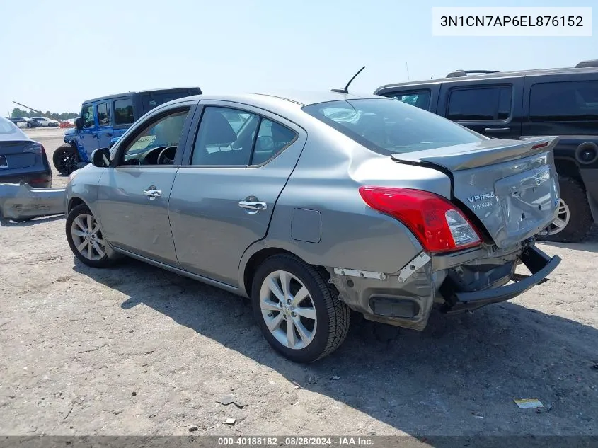 3N1CN7AP6EL876152 2014 Nissan Versa 1.6 Sl