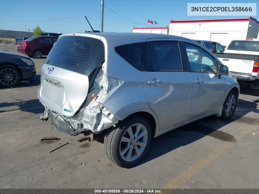 2014 Nissan Versa Note Sv VIN: 3N1CE2CP0EL358666 Lot: 40195559