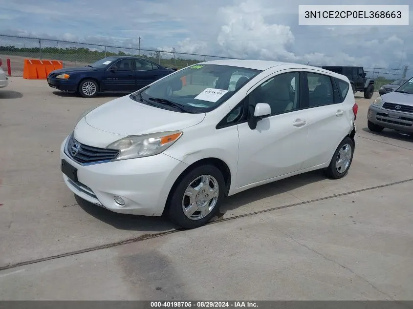 3N1CE2CP0EL368663 2014 Nissan Versa Note Sv