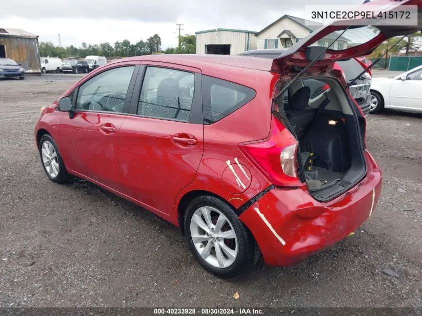 2014 Nissan Versa Note Sv VIN: 3N1CE2CP9EL415172 Lot: 40233928