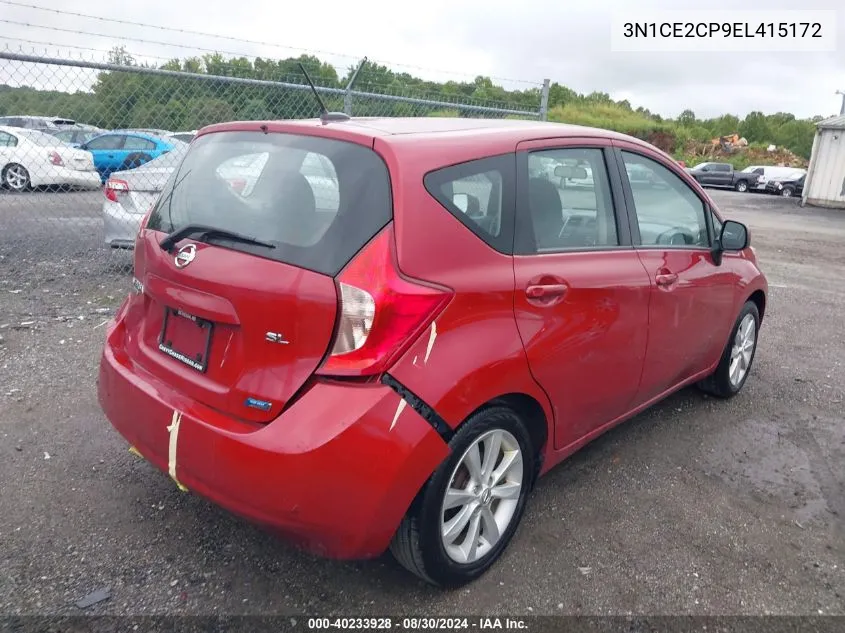 2014 Nissan Versa Note Sv VIN: 3N1CE2CP9EL415172 Lot: 40233928