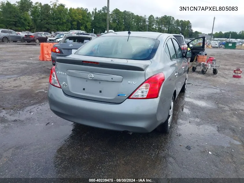 3N1CN7APXEL805083 2014 Nissan Versa 1.6 Sv