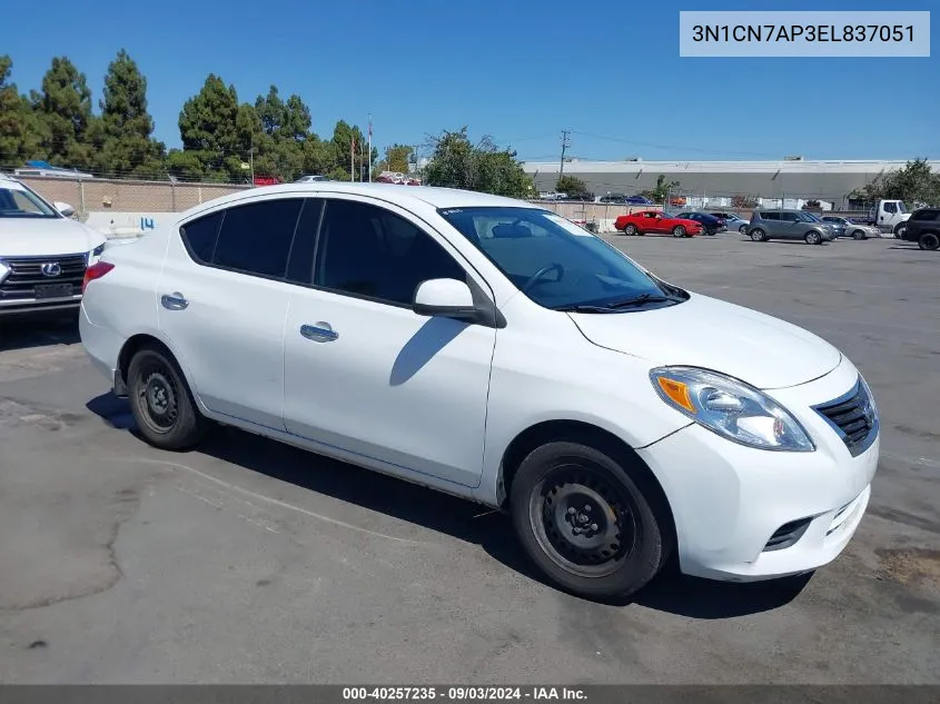 3N1CN7AP3EL837051 2014 Nissan Versa 1.6 Sv