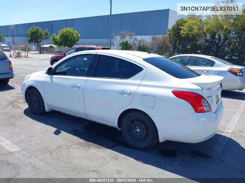 3N1CN7AP3EL837051 2014 Nissan Versa 1.6 Sv