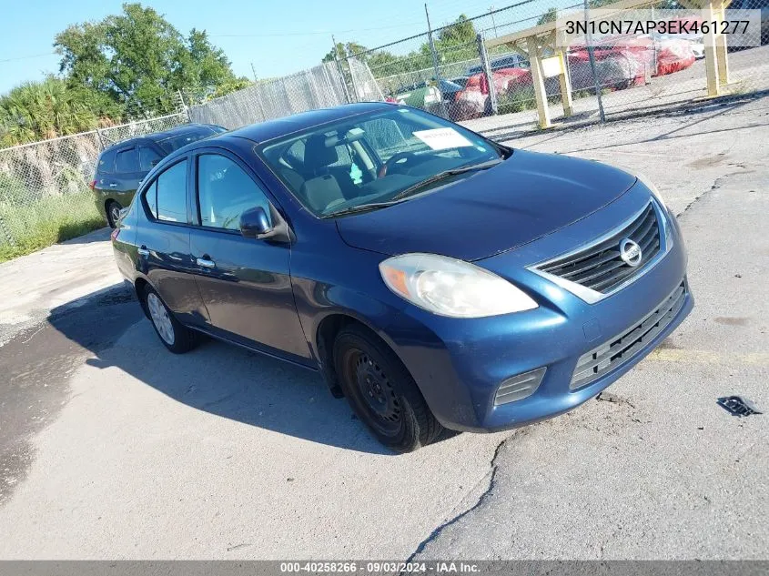 2014 Nissan Versa 1.6 Sv VIN: 3N1CN7AP3EK461277 Lot: 40258266