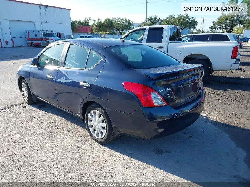 3N1CN7AP3EK461277 2014 Nissan Versa 1.6 Sv