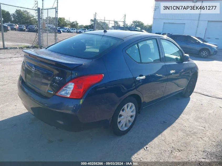 3N1CN7AP3EK461277 2014 Nissan Versa 1.6 Sv