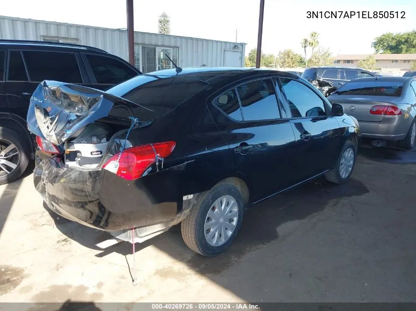 3N1CN7AP1EL850512 2014 Nissan Versa S/S Plus/Sv/Sl