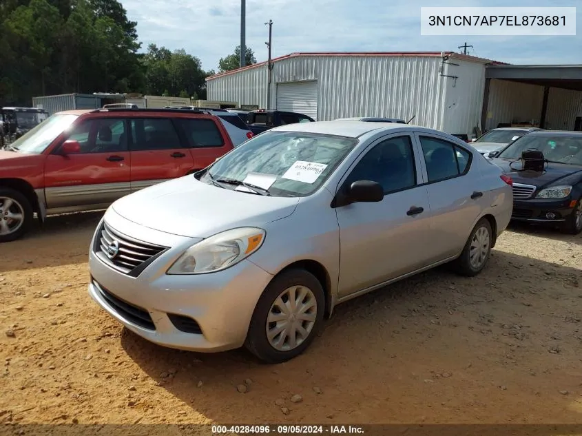 2014 Nissan Versa 1.6 S VIN: 3N1CN7AP7EL873681 Lot: 40284096