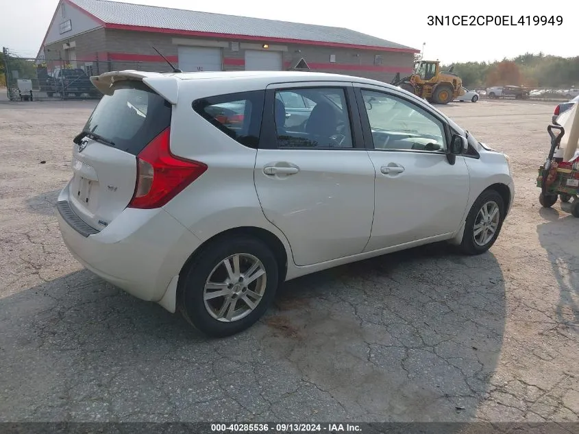 2014 Nissan Versa Note Sv VIN: 3N1CE2CP0EL419949 Lot: 40285536