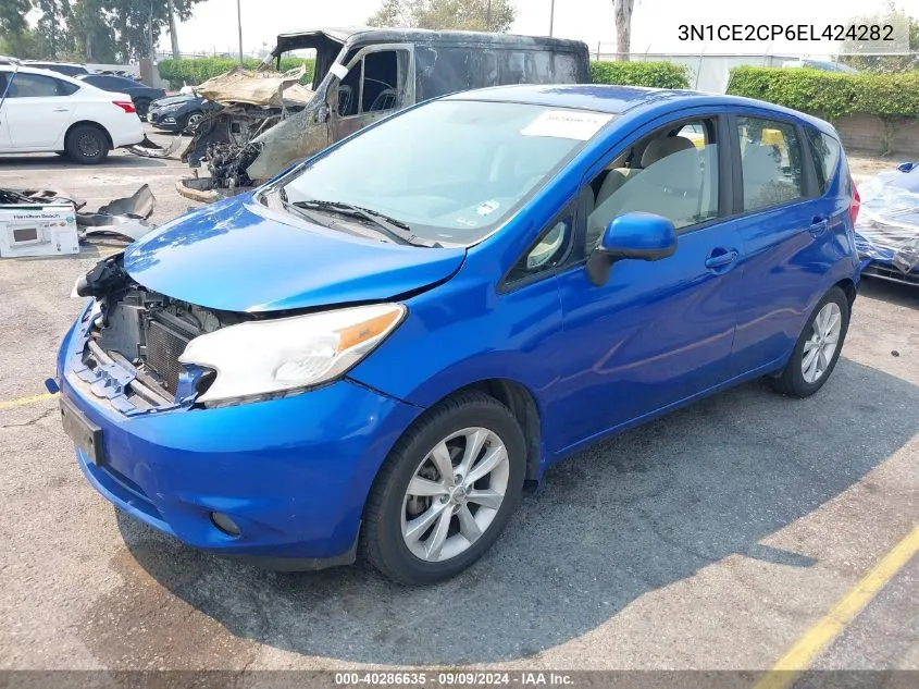 2014 Nissan Versa Note Sv VIN: 3N1CE2CP6EL424282 Lot: 40286635