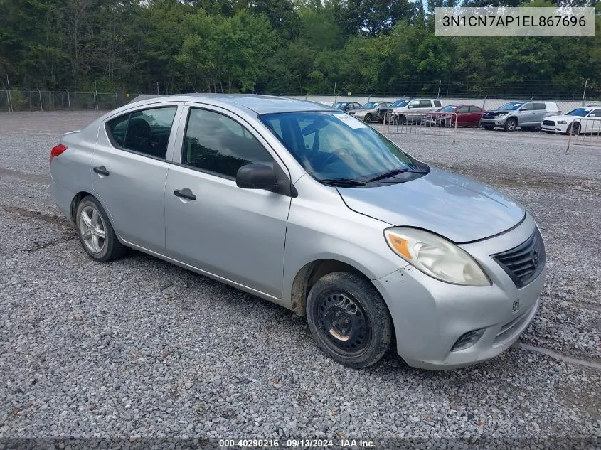 3N1CN7AP1EL867696 2014 Nissan Versa 1.6 S