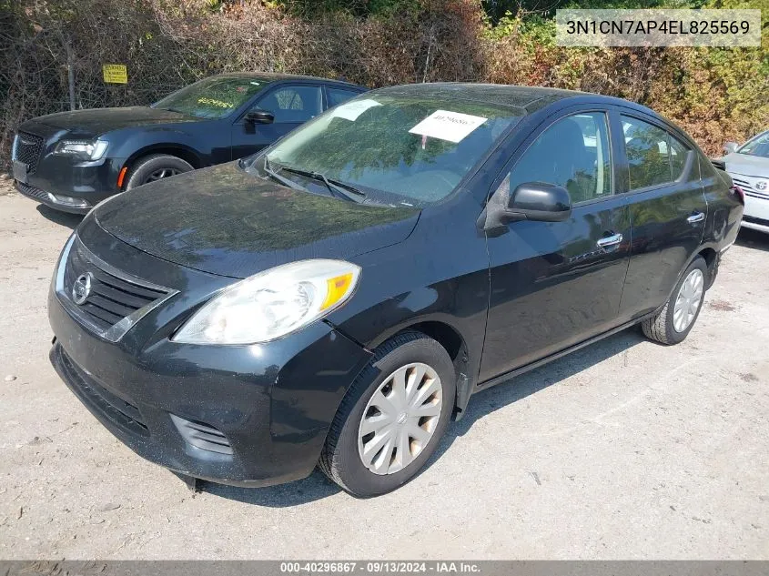 2014 Nissan Versa 1.6 Sv VIN: 3N1CN7AP4EL825569 Lot: 40296867