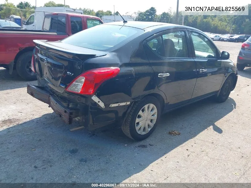 2014 Nissan Versa 1.6 Sv VIN: 3N1CN7AP4EL825569 Lot: 40296867