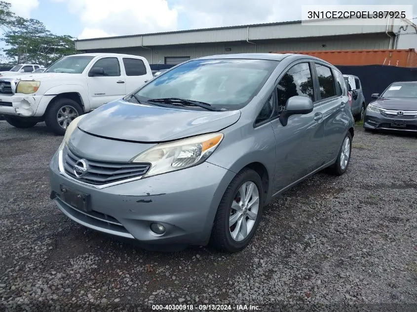 3N1CE2CP0EL387925 2014 Nissan Versa Note Sv