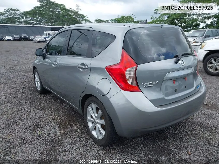 2014 Nissan Versa Note Sv VIN: 3N1CE2CP0EL387925 Lot: 40300918