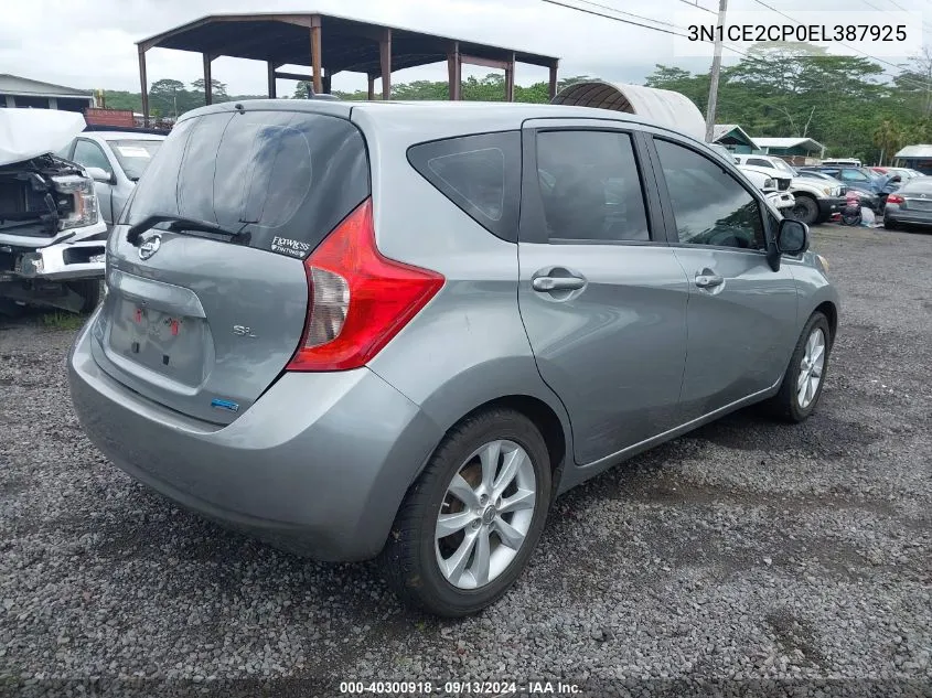 3N1CE2CP0EL387925 2014 Nissan Versa Note Sv