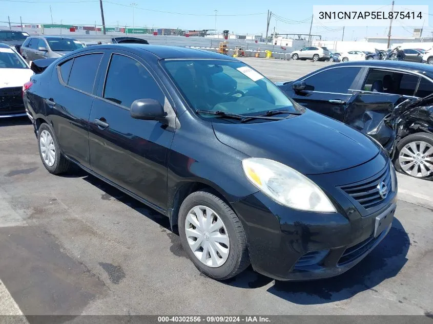 3N1CN7AP5EL875414 2014 Nissan Versa 1.6 S