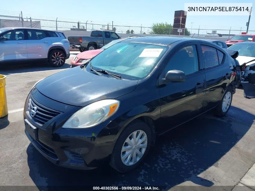 2014 Nissan Versa 1.6 S VIN: 3N1CN7AP5EL875414 Lot: 40302556