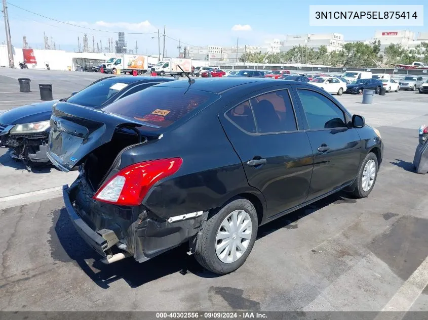 3N1CN7AP5EL875414 2014 Nissan Versa 1.6 S