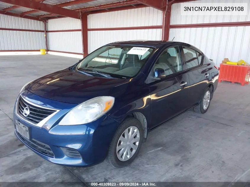 2014 Nissan Versa 1.6 Sv VIN: 3N1CN7APXEL829108 Lot: 40309823