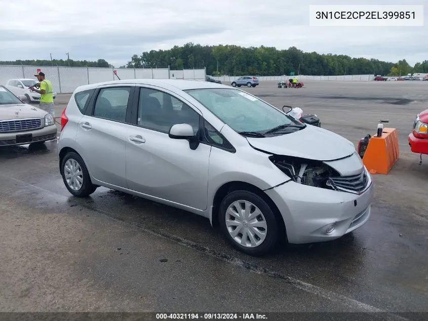 3N1CE2CP2EL399851 2014 Nissan Versa Note Sv