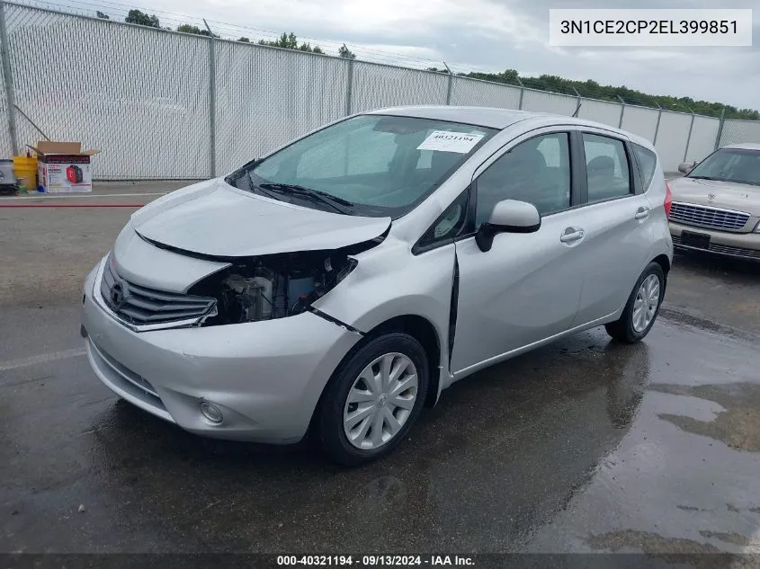 3N1CE2CP2EL399851 2014 Nissan Versa Note Sv