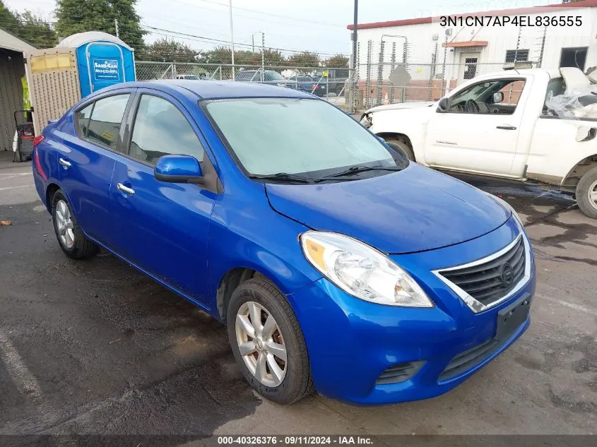 2014 Nissan Versa 1.6 Sv VIN: 3N1CN7AP4EL836555 Lot: 40326376