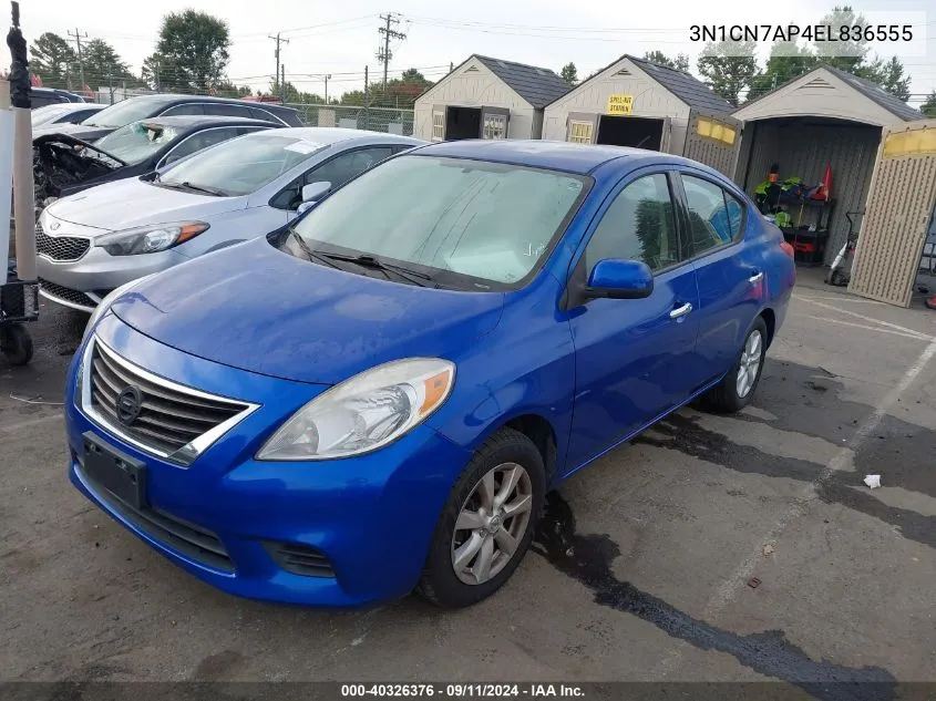 2014 Nissan Versa 1.6 Sv VIN: 3N1CN7AP4EL836555 Lot: 40326376