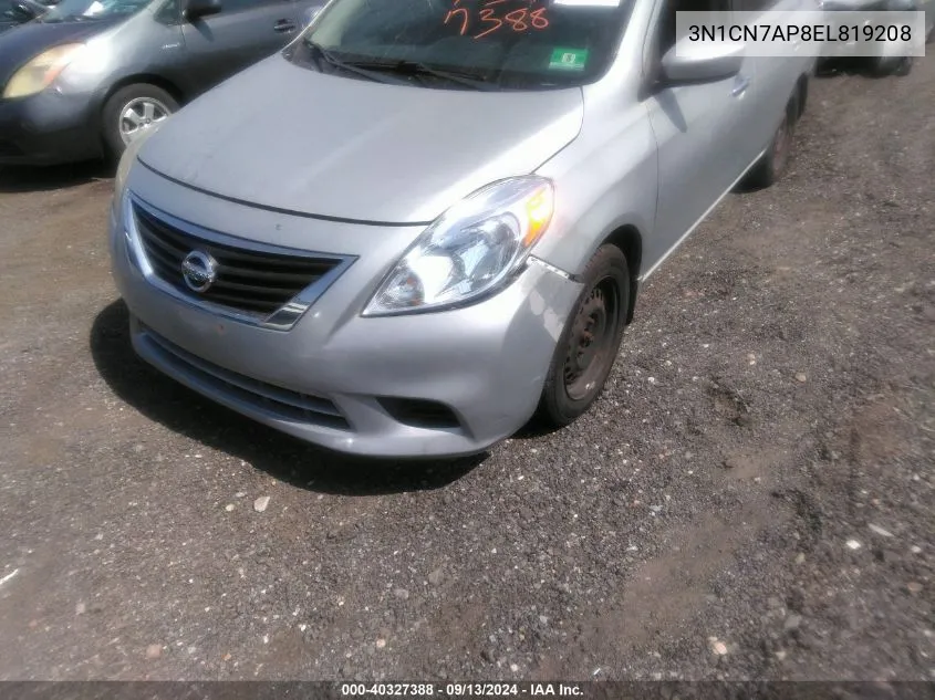 2014 Nissan Versa 1.6 Sv VIN: 3N1CN7AP8EL819208 Lot: 40327388