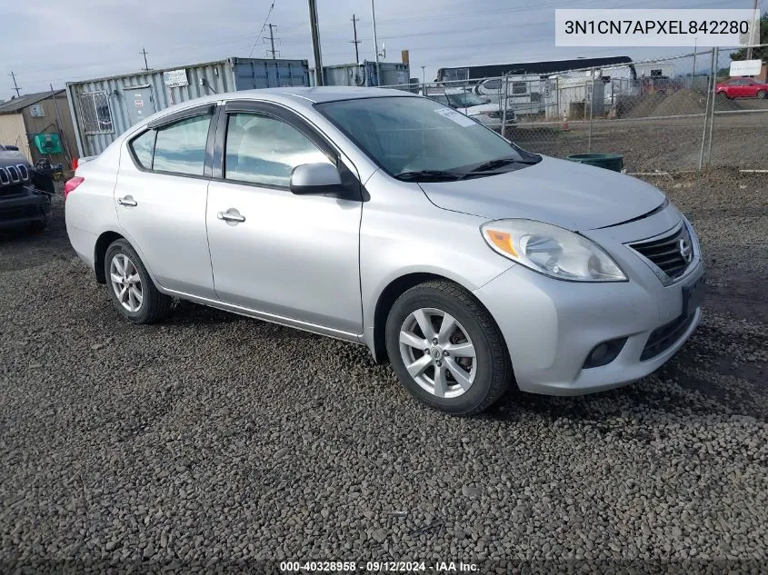 3N1CN7APXEL842280 2014 Nissan Versa 1.6 Sv