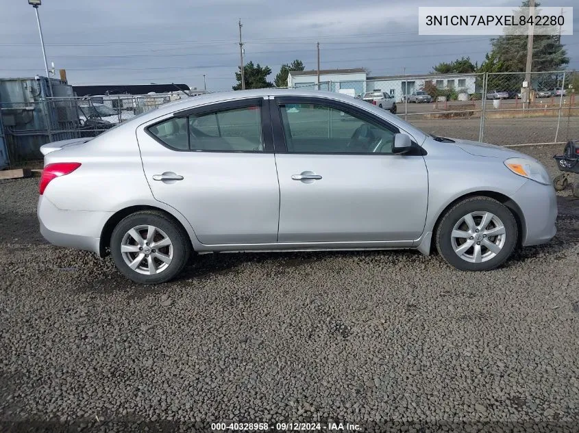 3N1CN7APXEL842280 2014 Nissan Versa 1.6 Sv