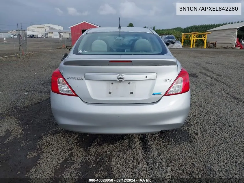 2014 Nissan Versa 1.6 Sv VIN: 3N1CN7APXEL842280 Lot: 40328958