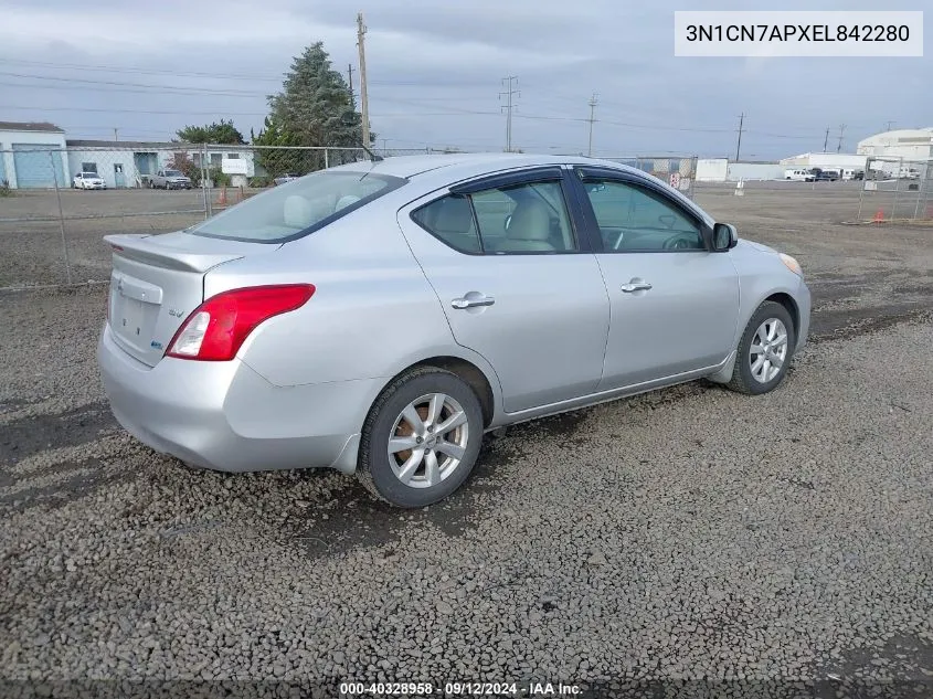 3N1CN7APXEL842280 2014 Nissan Versa 1.6 Sv