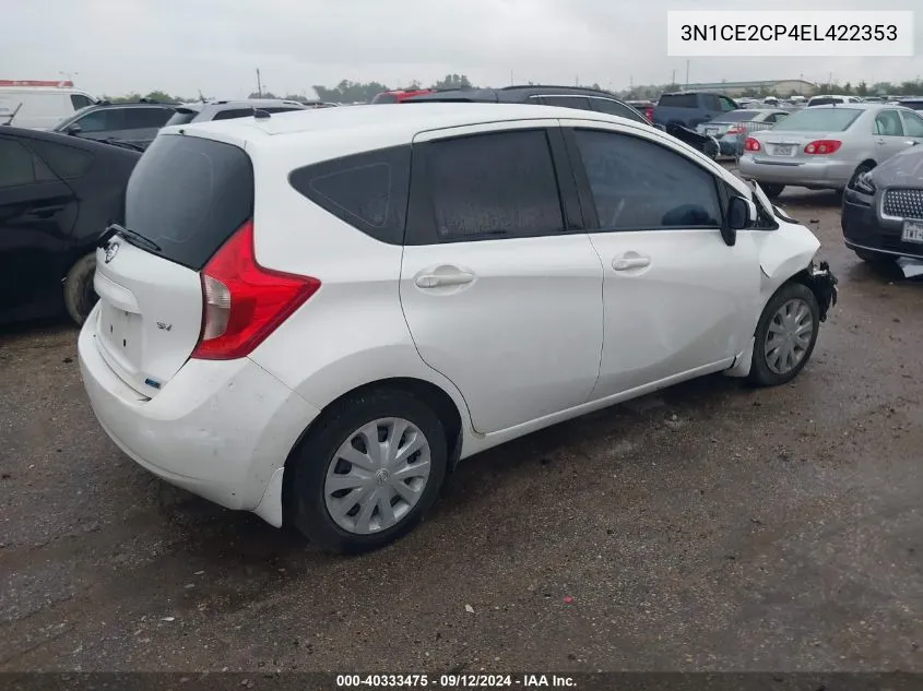 2014 Nissan Versa Note S/S Plus/Sv/Sl VIN: 3N1CE2CP4EL422353 Lot: 40333475