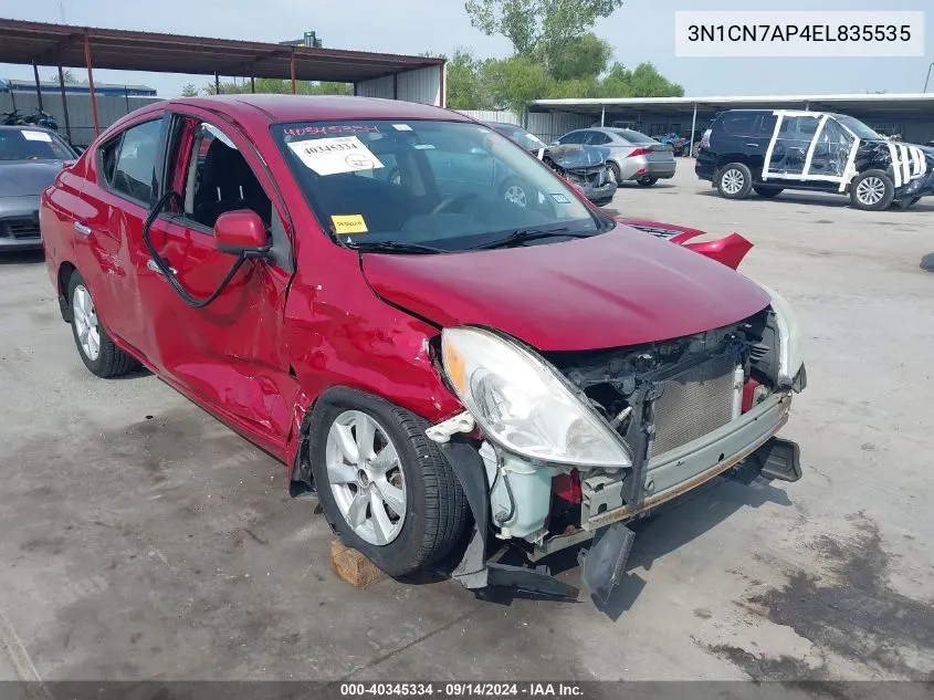 3N1CN7AP4EL835535 2014 Nissan Versa 1.6 Sv