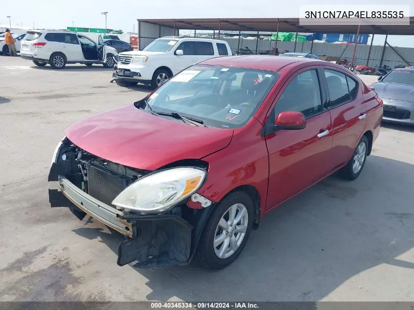 3N1CN7AP4EL835535 2014 Nissan Versa 1.6 Sv