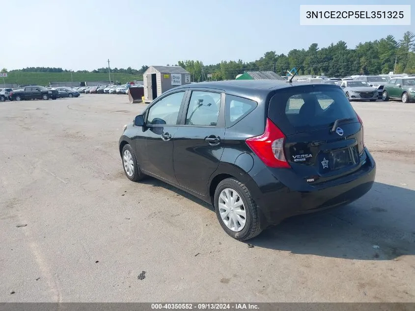 2014 Nissan Versa Note Sv VIN: 3N1CE2CP5EL351325 Lot: 40350552