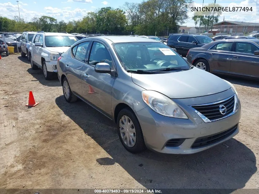 3N1CN7AP6EL877494 2014 Nissan Versa 1.6 Sv